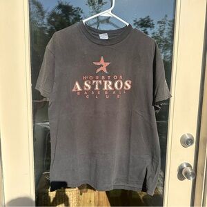 Black Houston Astros Baseball Club Graphic Tee, Men’s Size L